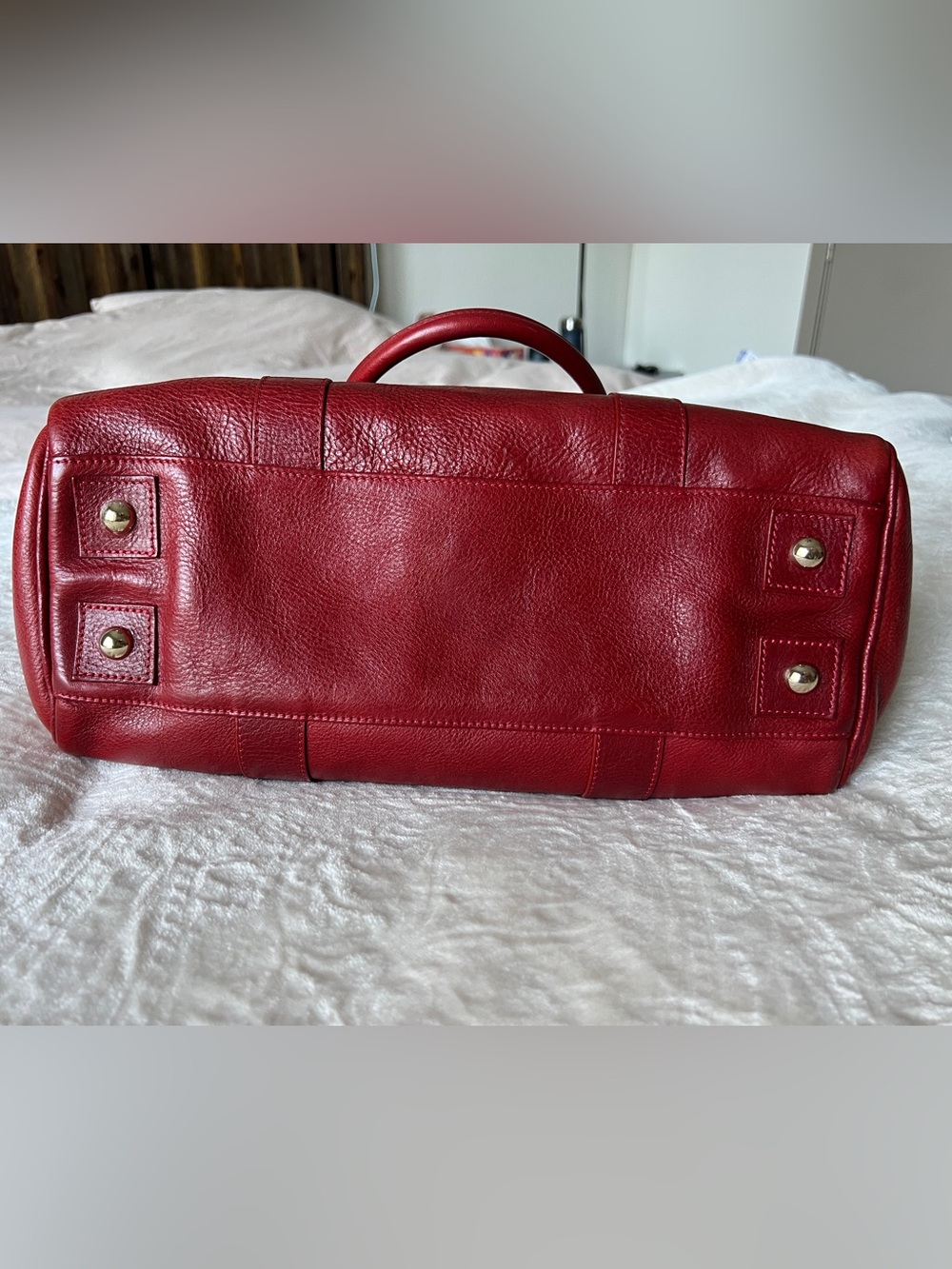 Mulberry Baywater Satchel in Poppy Red - Picture 5 of 13